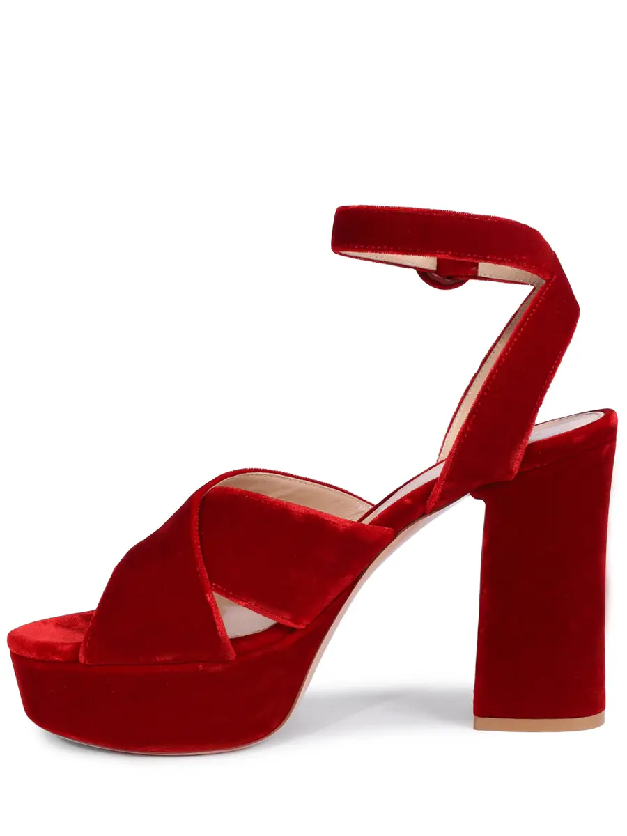 Босоножки однотонные