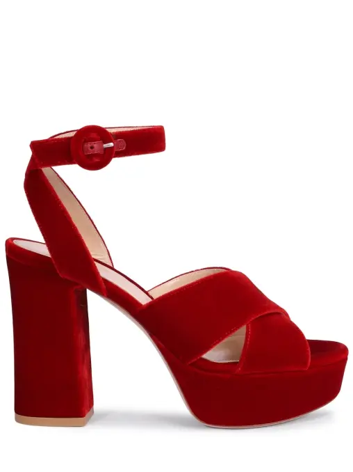 Босоножки однотонные GIANVITO ROSSI