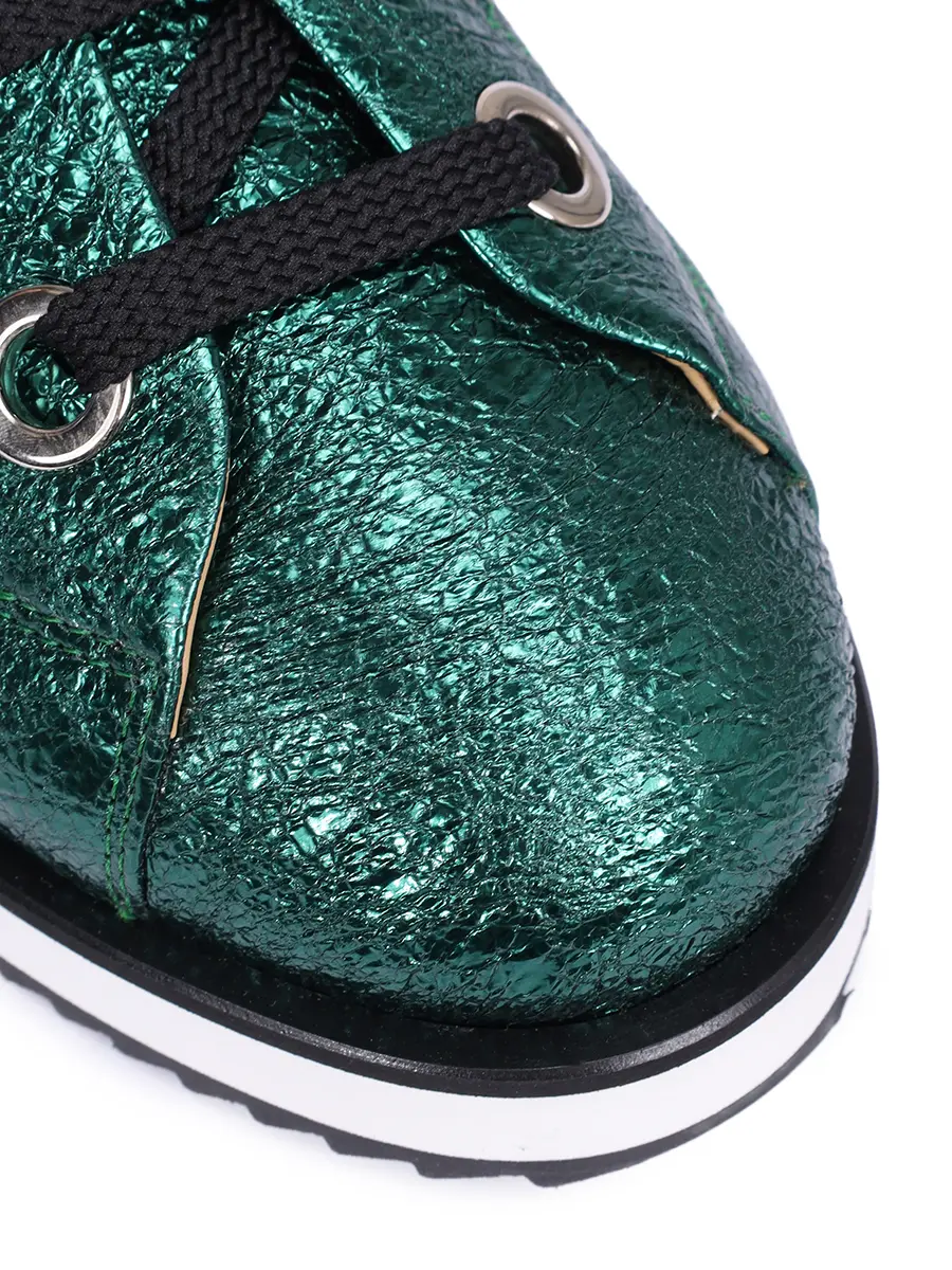 Ботинки однотонные