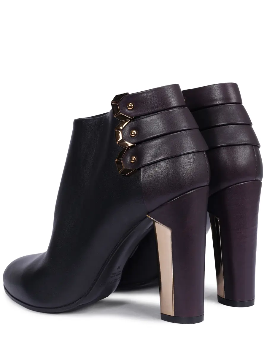 Ботильоны кожаные