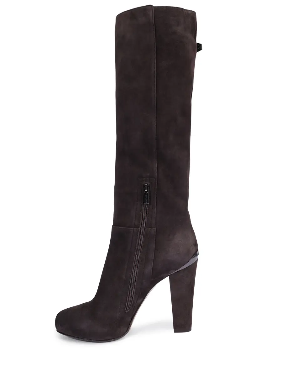 Сапоги замшевые