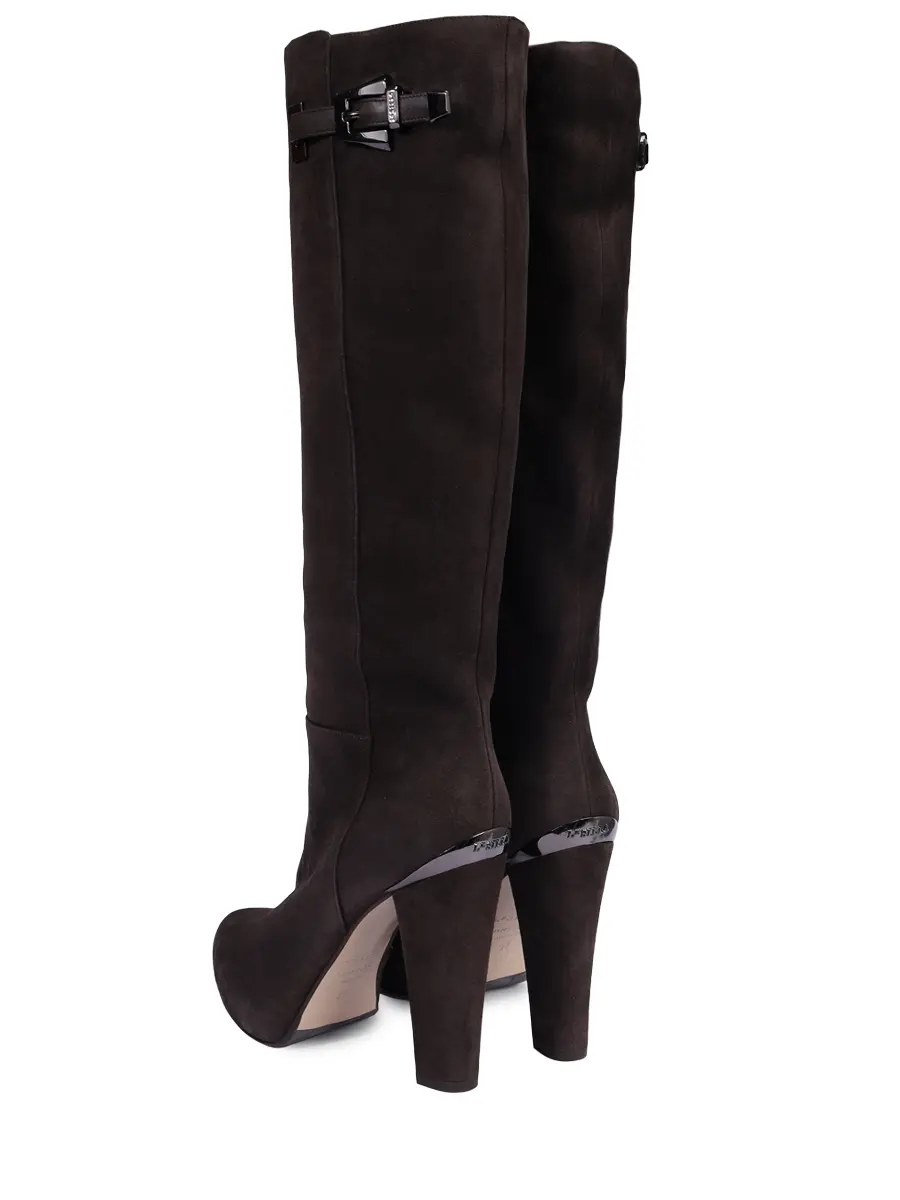 Сапоги замшевые