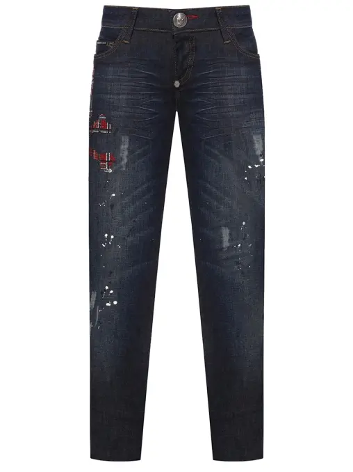Джинсы хлопковые PHILIPP PLEIN