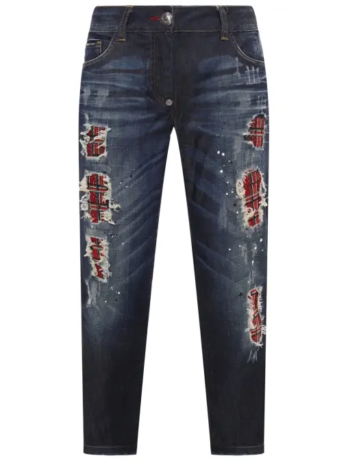 Джинсы хлопковые PHILIPP PLEIN