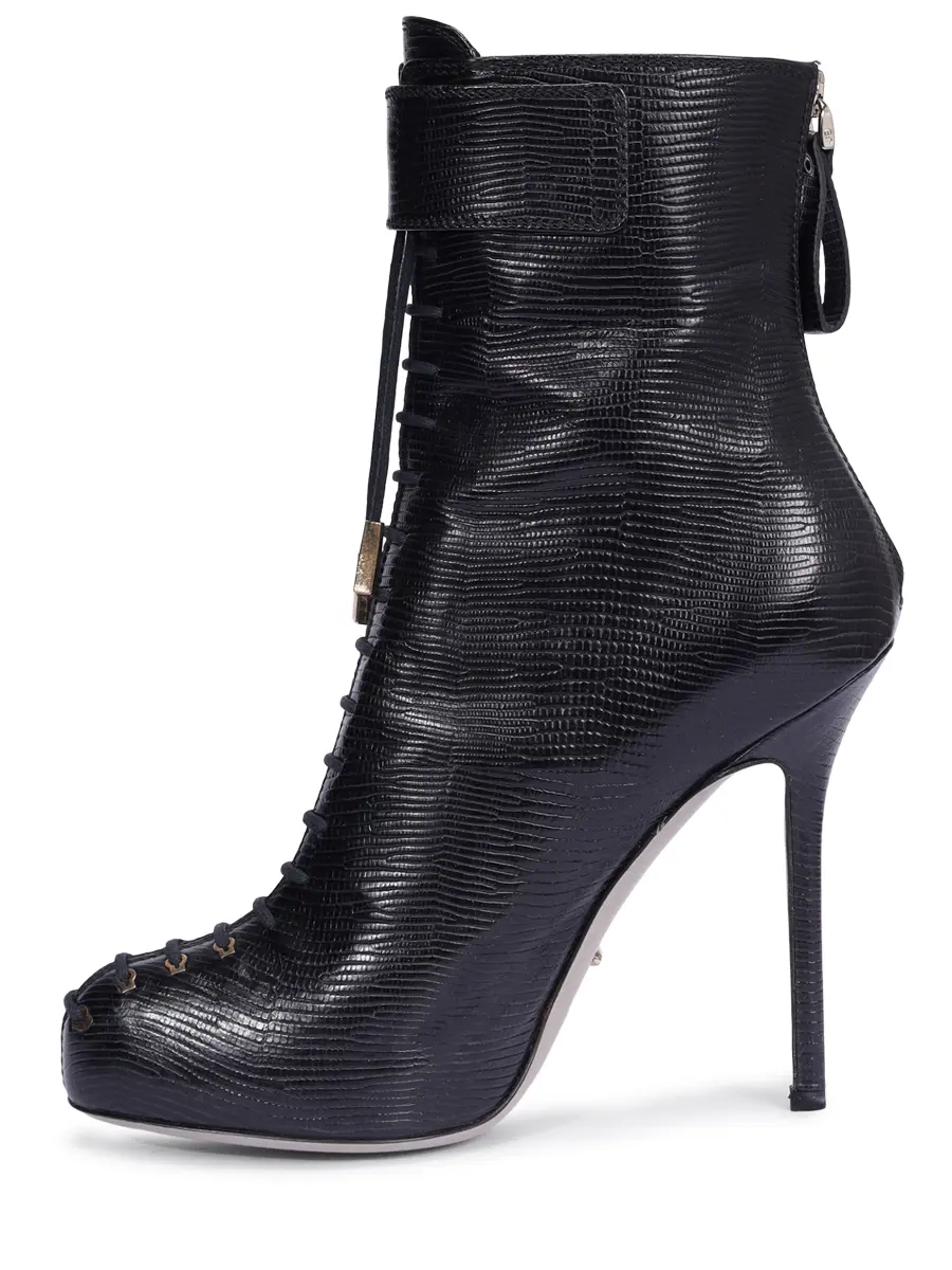 Ботильоны кожаные