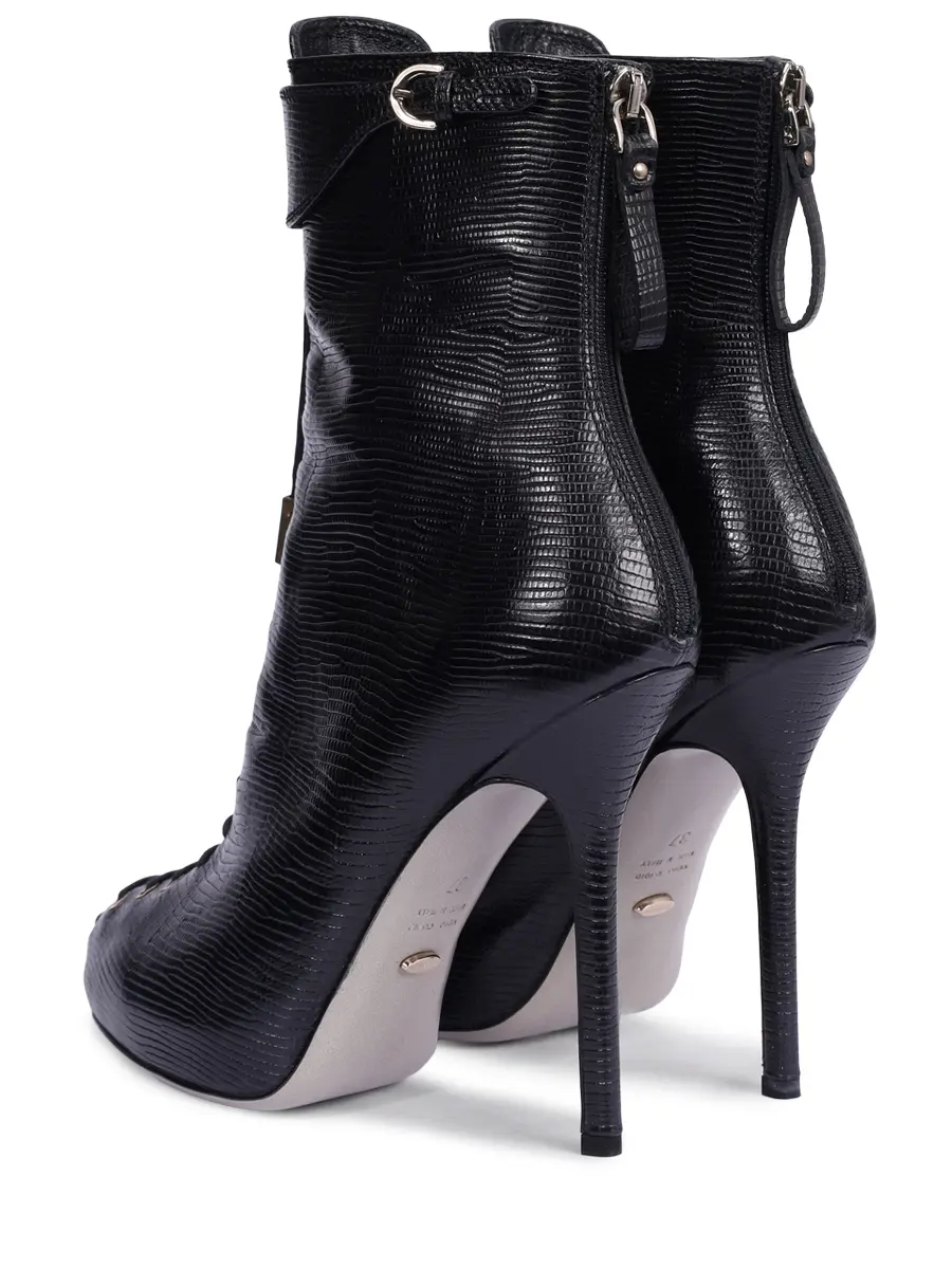 Ботильоны кожаные