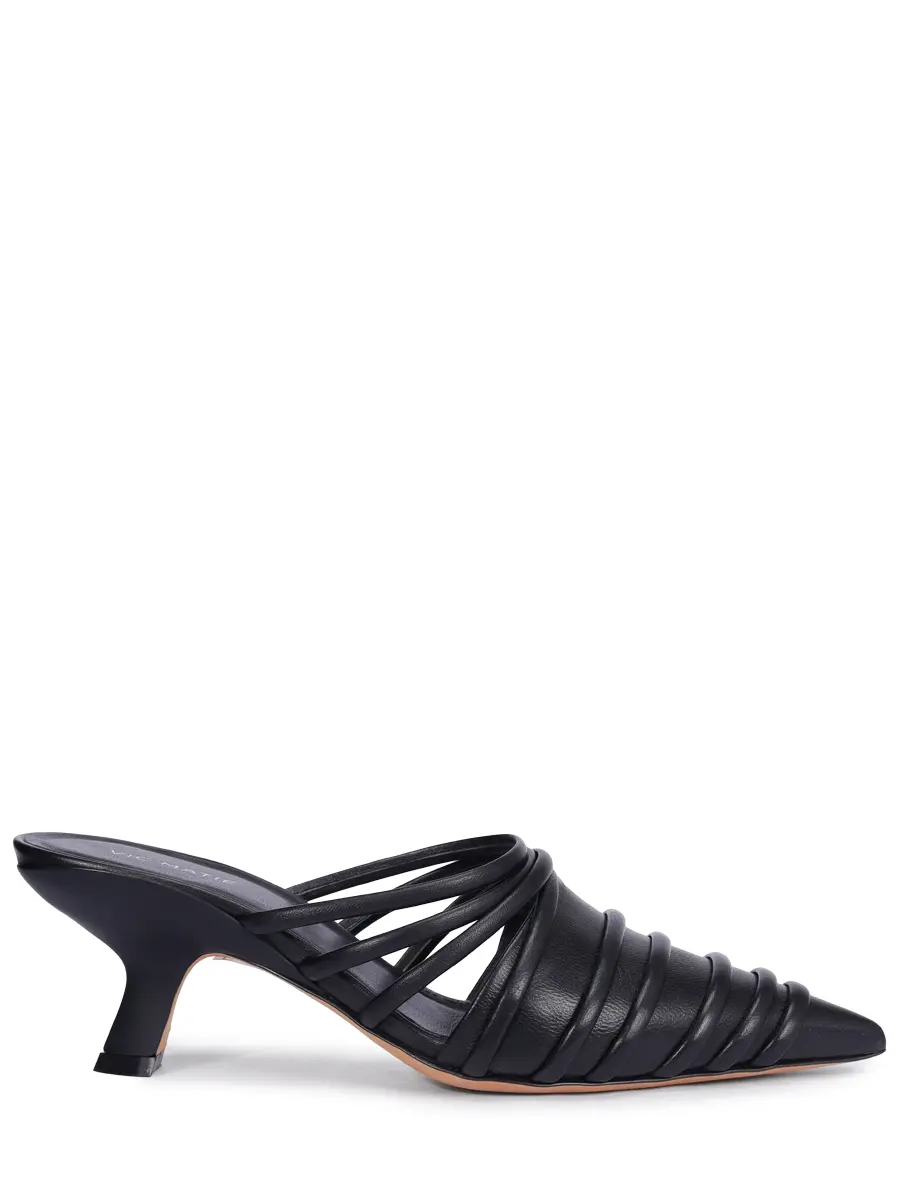 Мюли кожаные