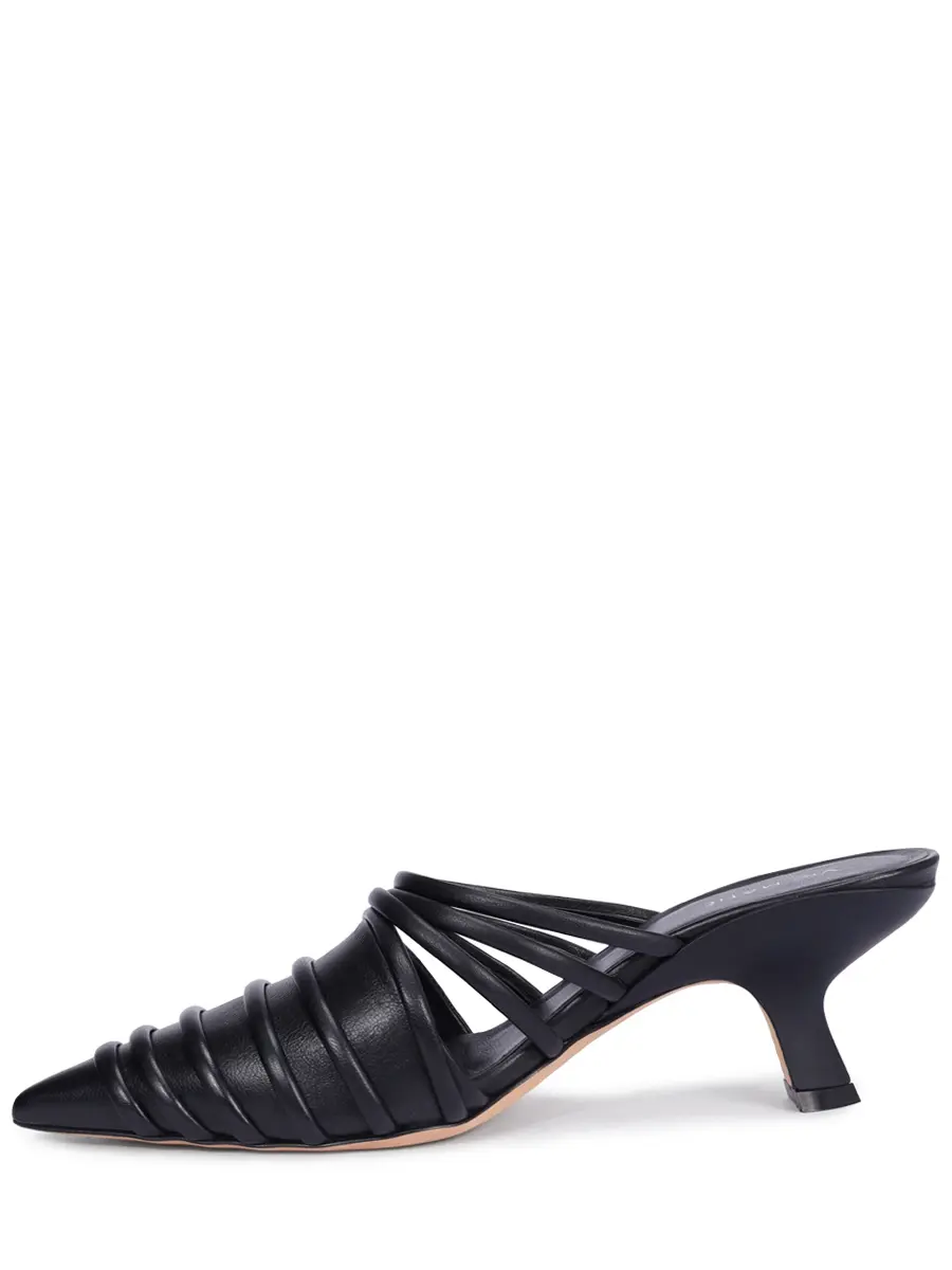 Мюли кожаные