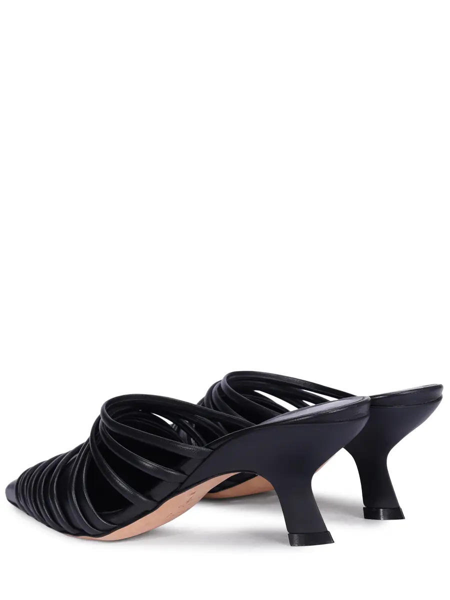 Мюли кожаные