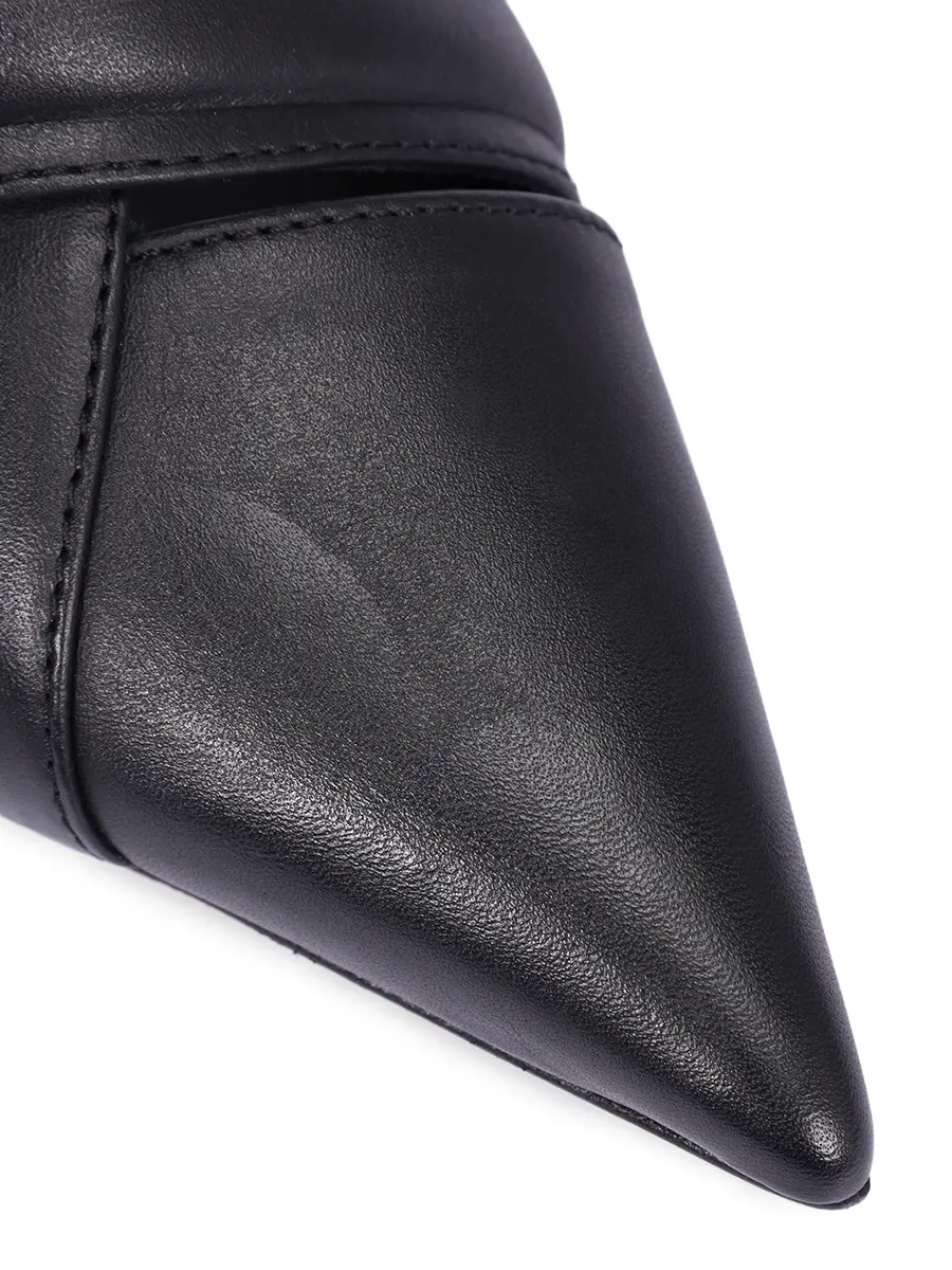 Мюли кожаные