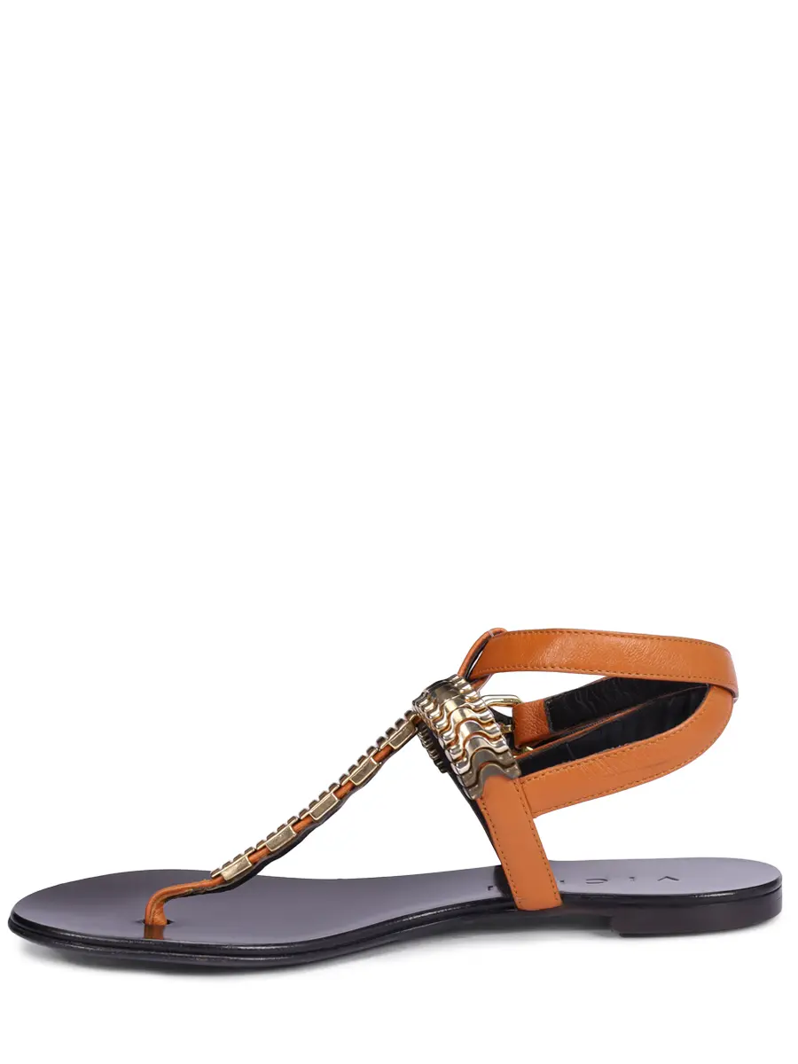 Сандалии кожаные