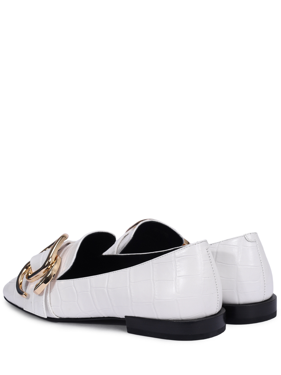 Лоферы из кожи крокодила