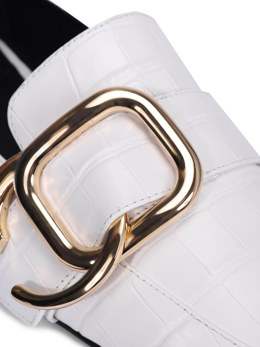 Лоферы из кожи крокодила