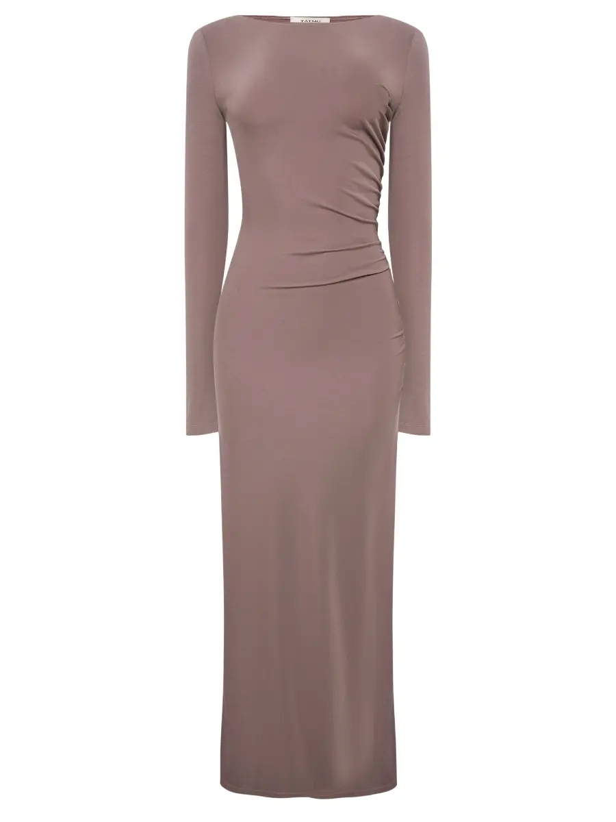 Платье однотонное