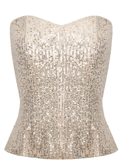 Корсет с пайетками TATMU