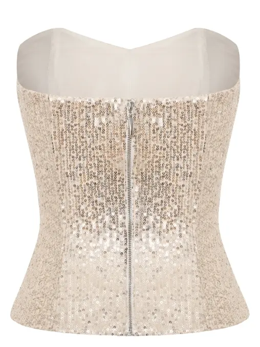 Корсет с пайетками TATMU