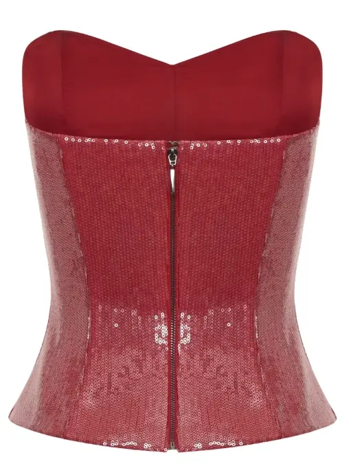 Корсет с пайетками TATMU