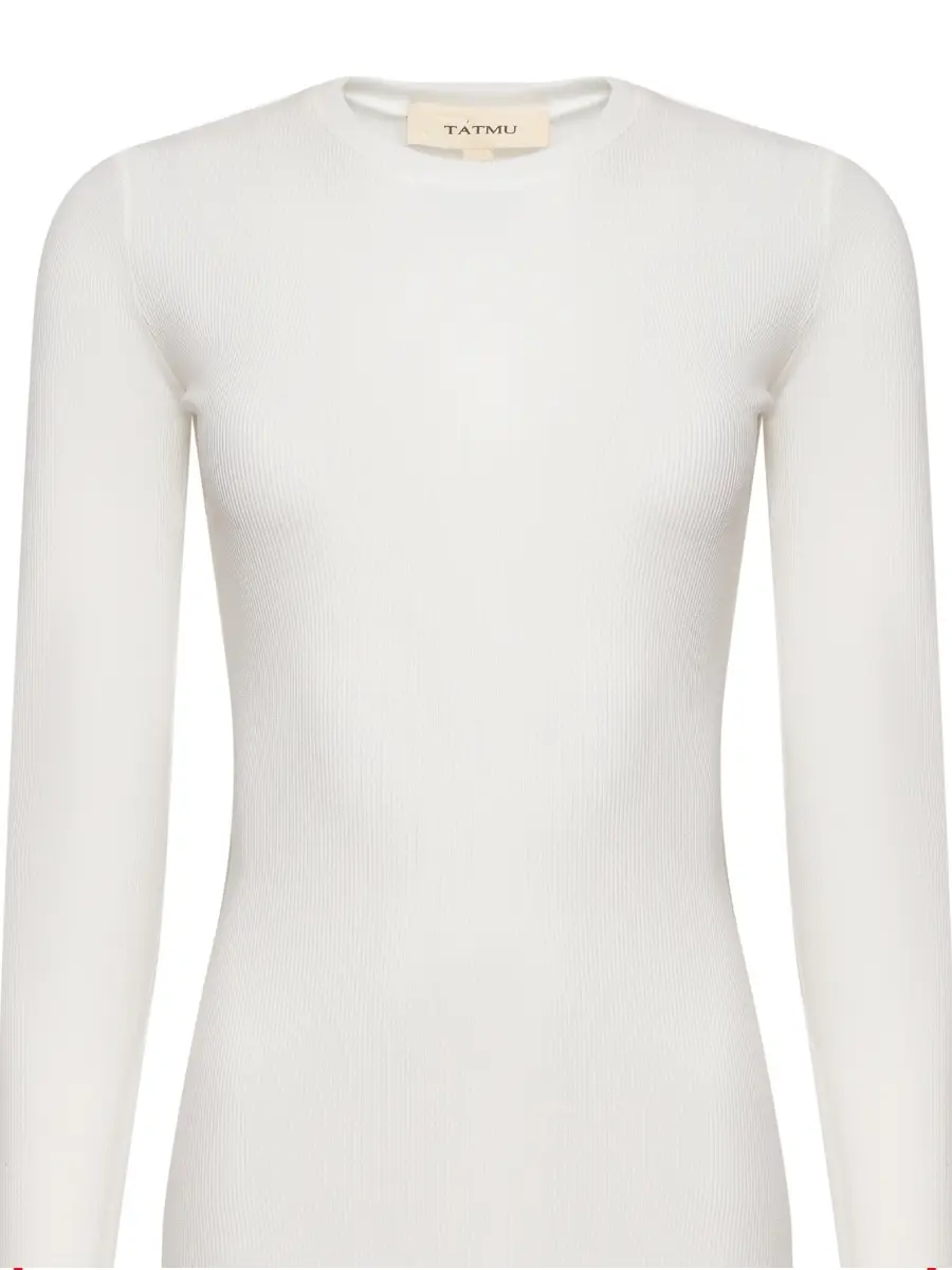 Платье однотонное со стрипсами