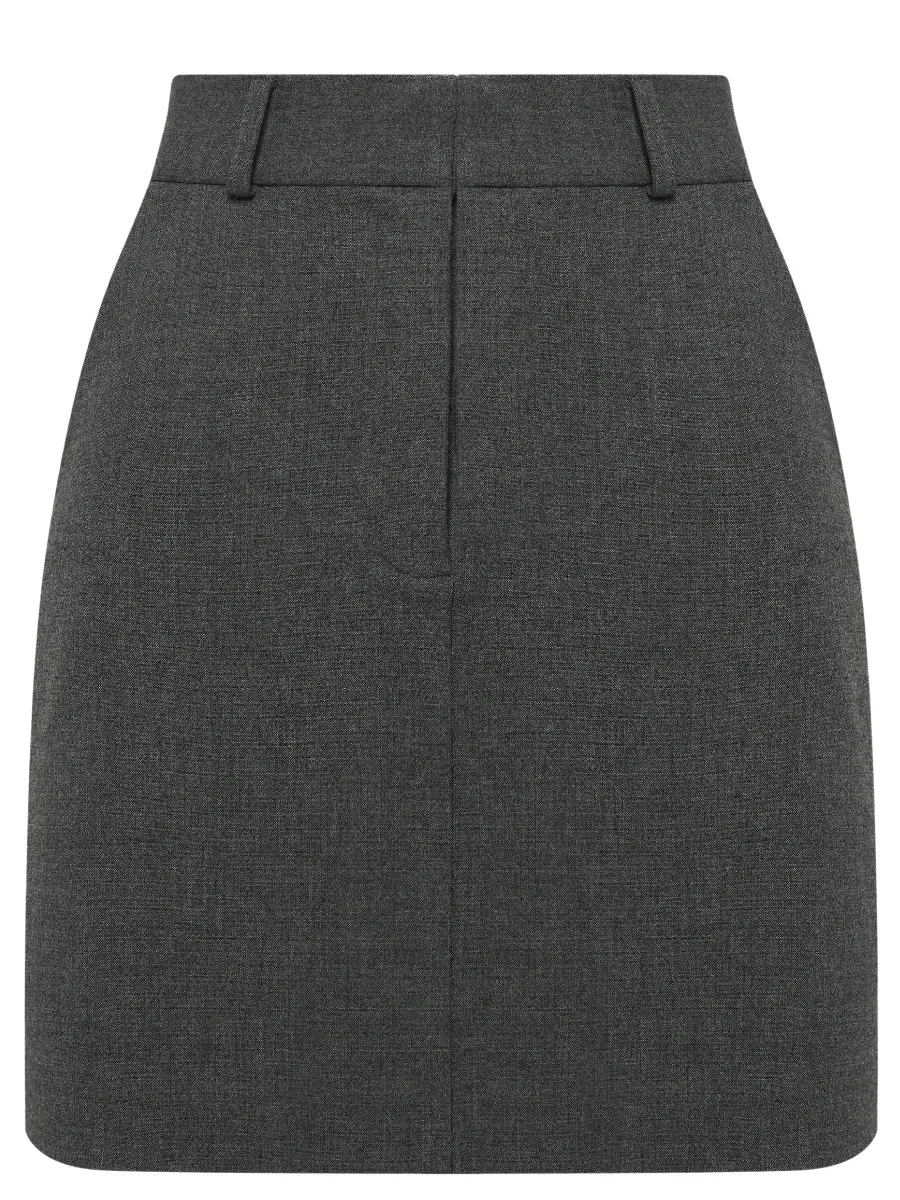 Юбка однотонная