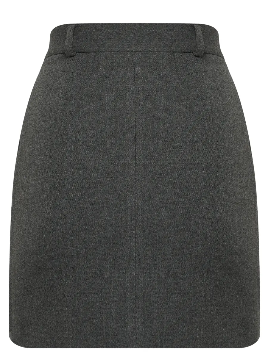 Юбка однотонная