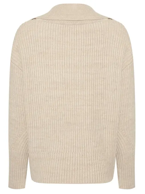 Свитер-поло из шерти мериноса TATMU