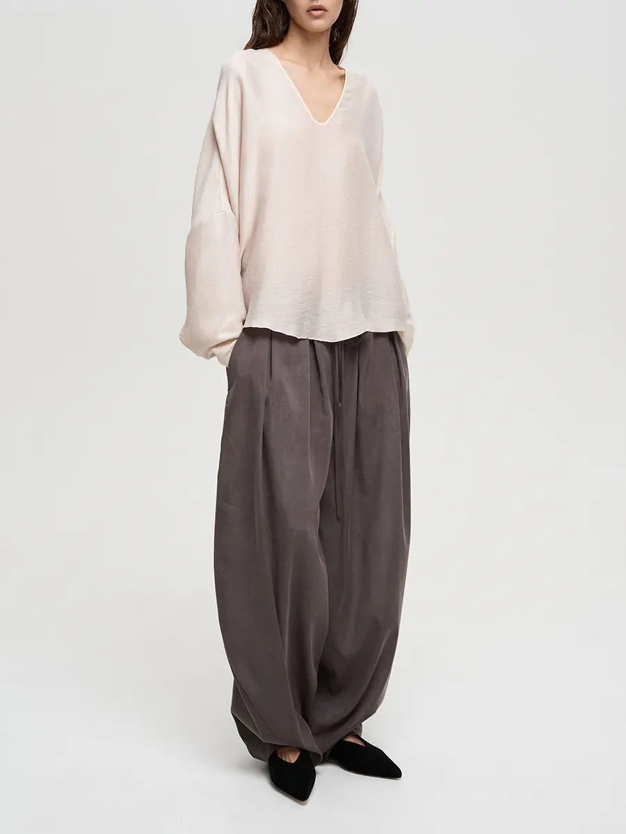 Брюки однотонные