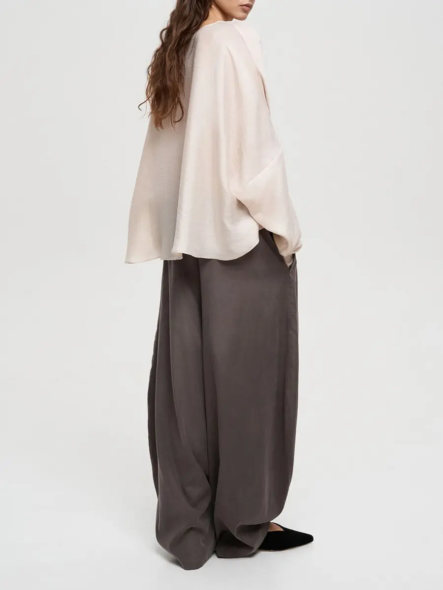 Брюки однотонные