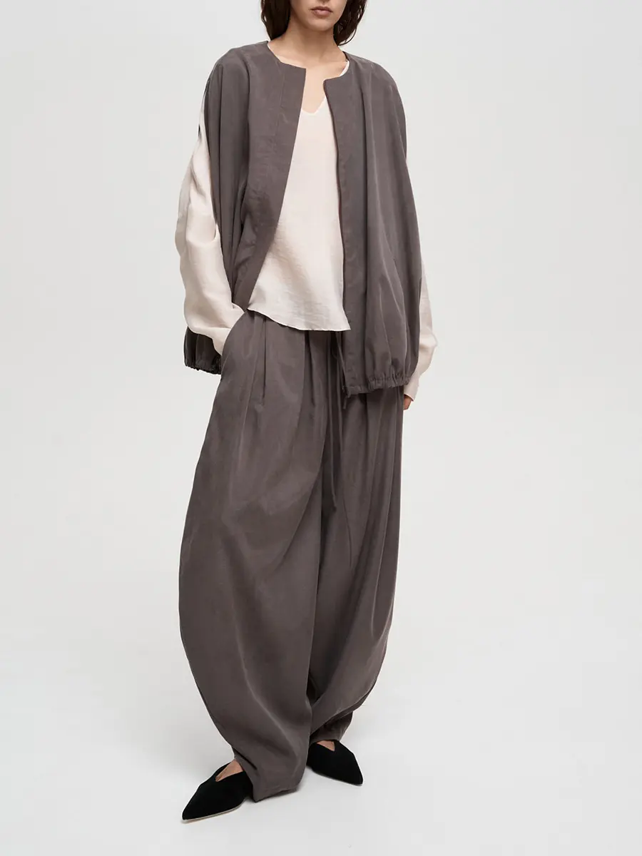 Брюки однотонные