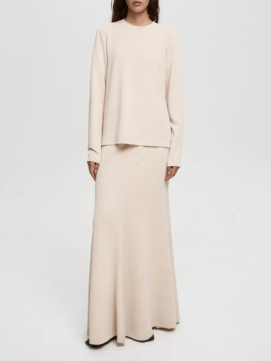 Юбка однотонная