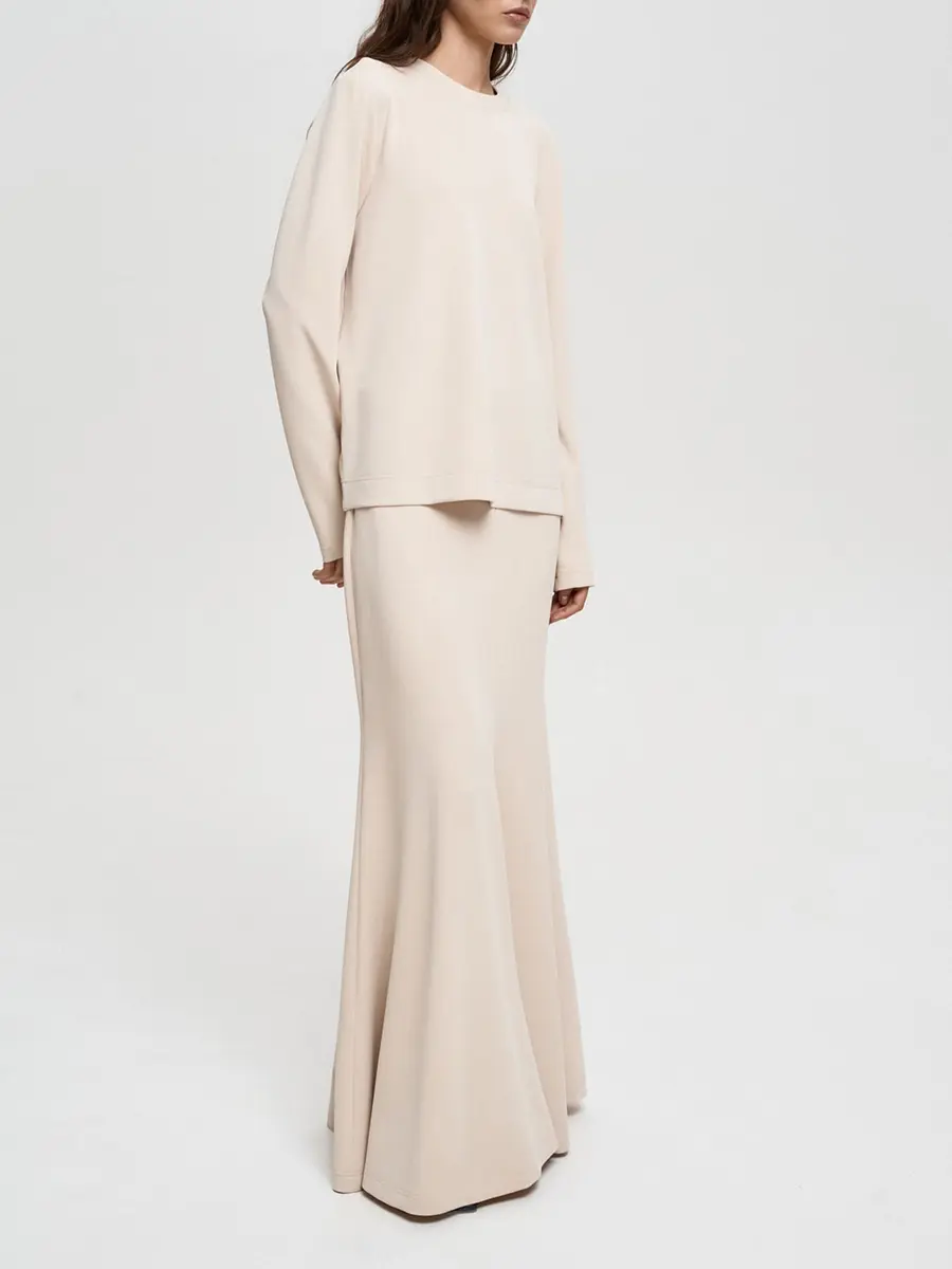 Юбка однотонная