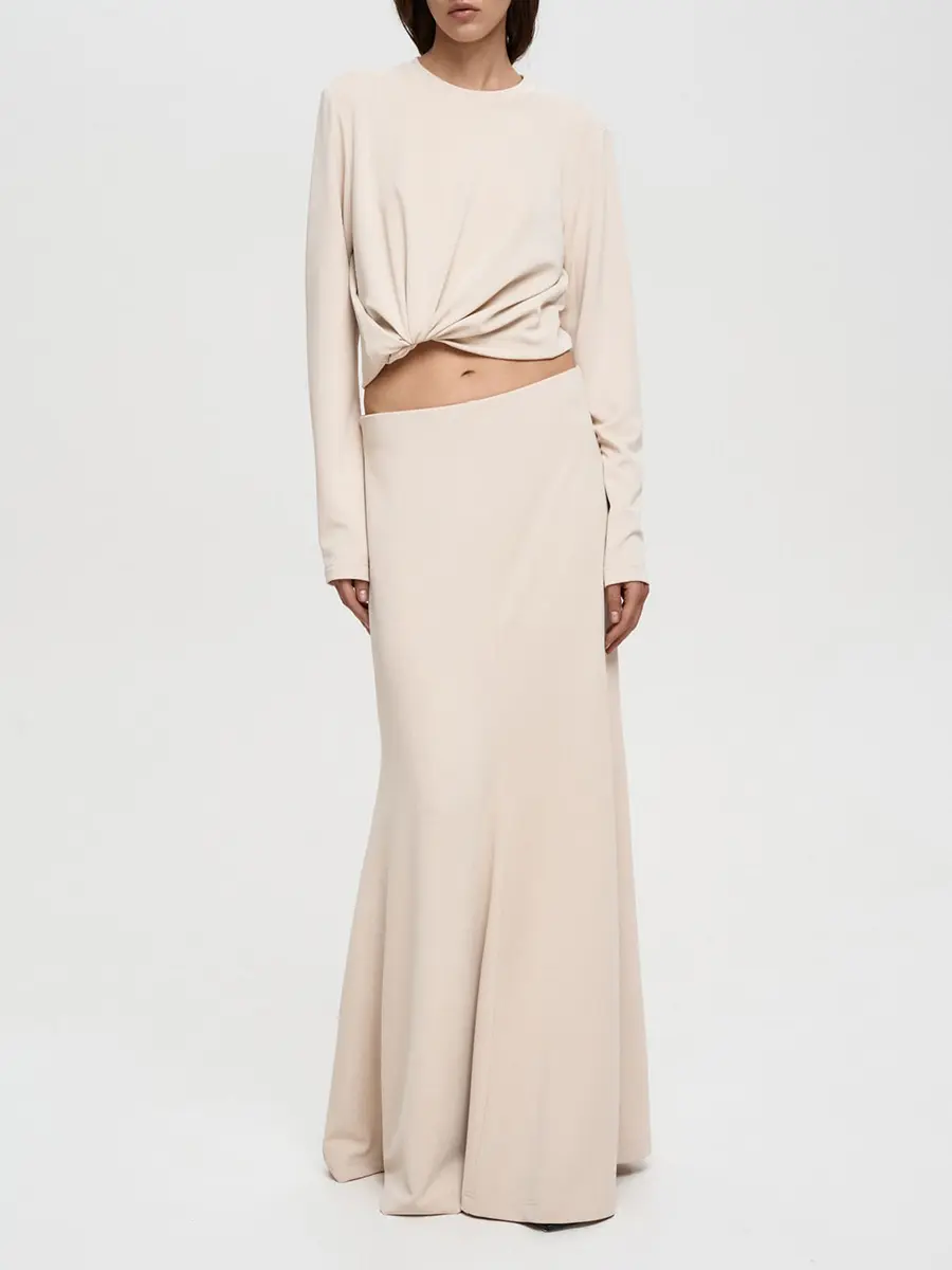 Юбка однотонная