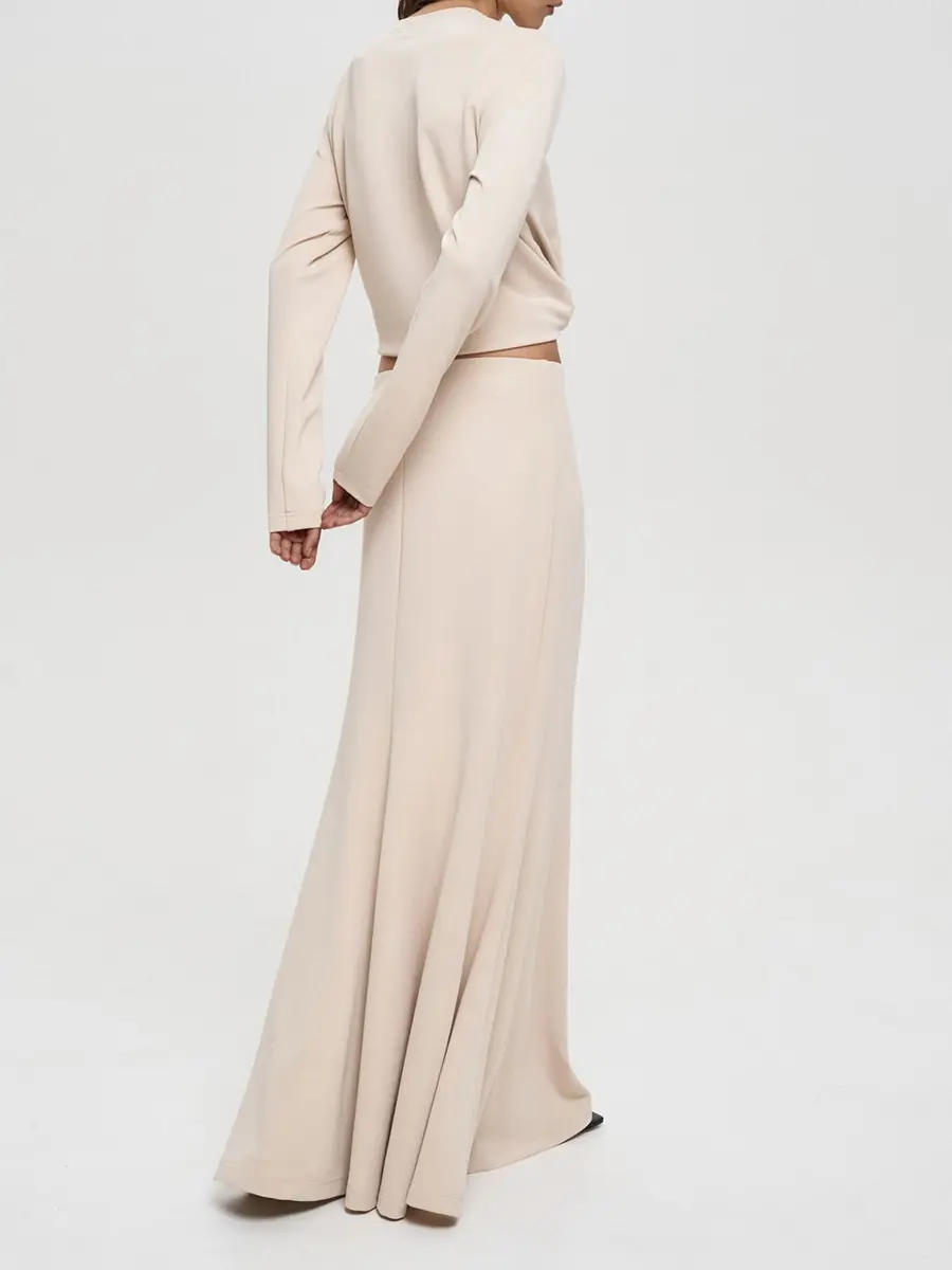 Юбка однотонная