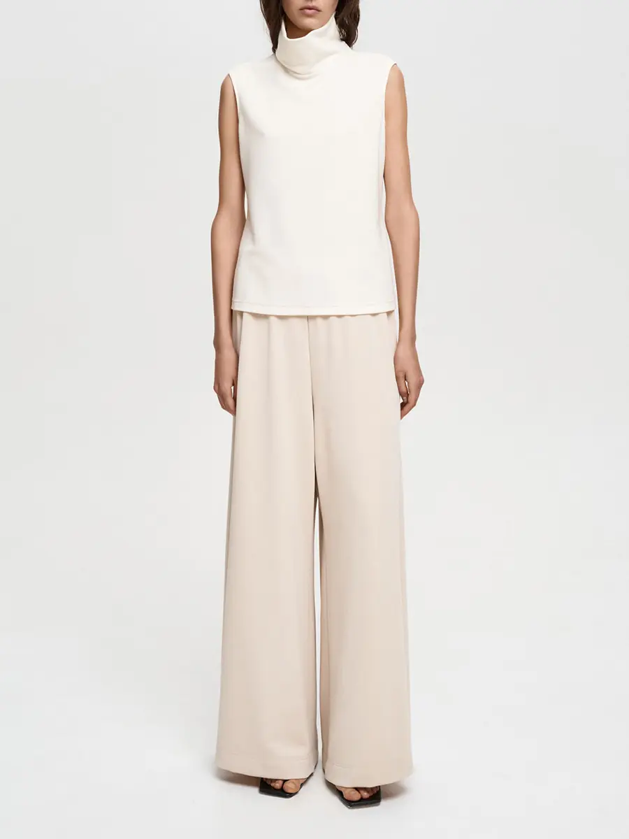 Брюки однотонные