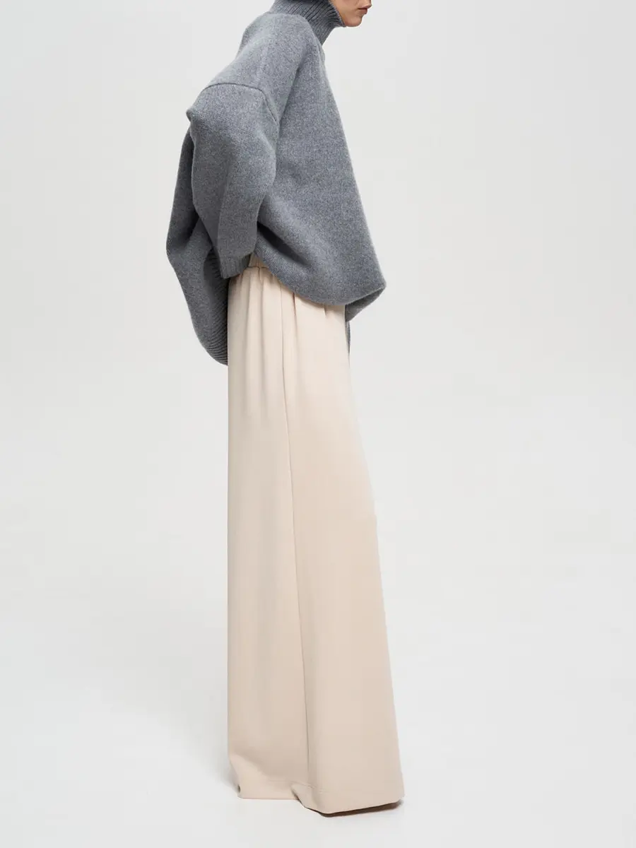 Брюки однотонные