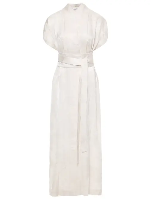 Платье в стиле кимоно с принтом "Бамбук" MAROZ