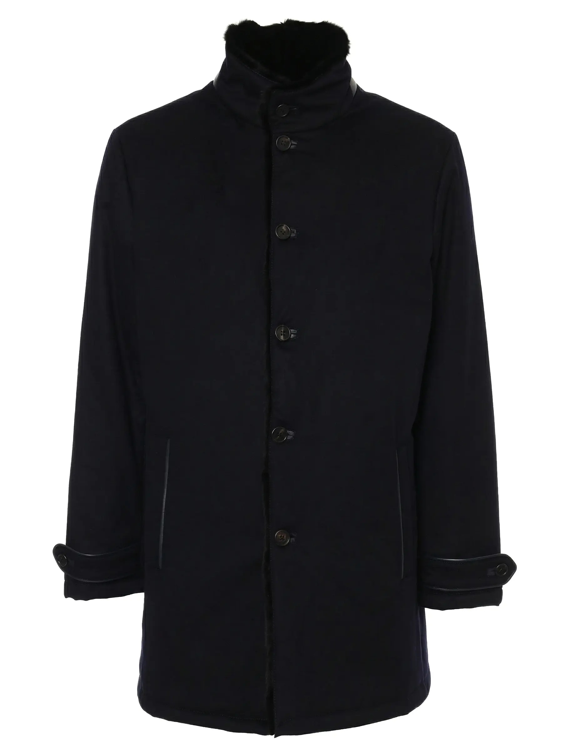 Пальто кашемировое на меху ласки