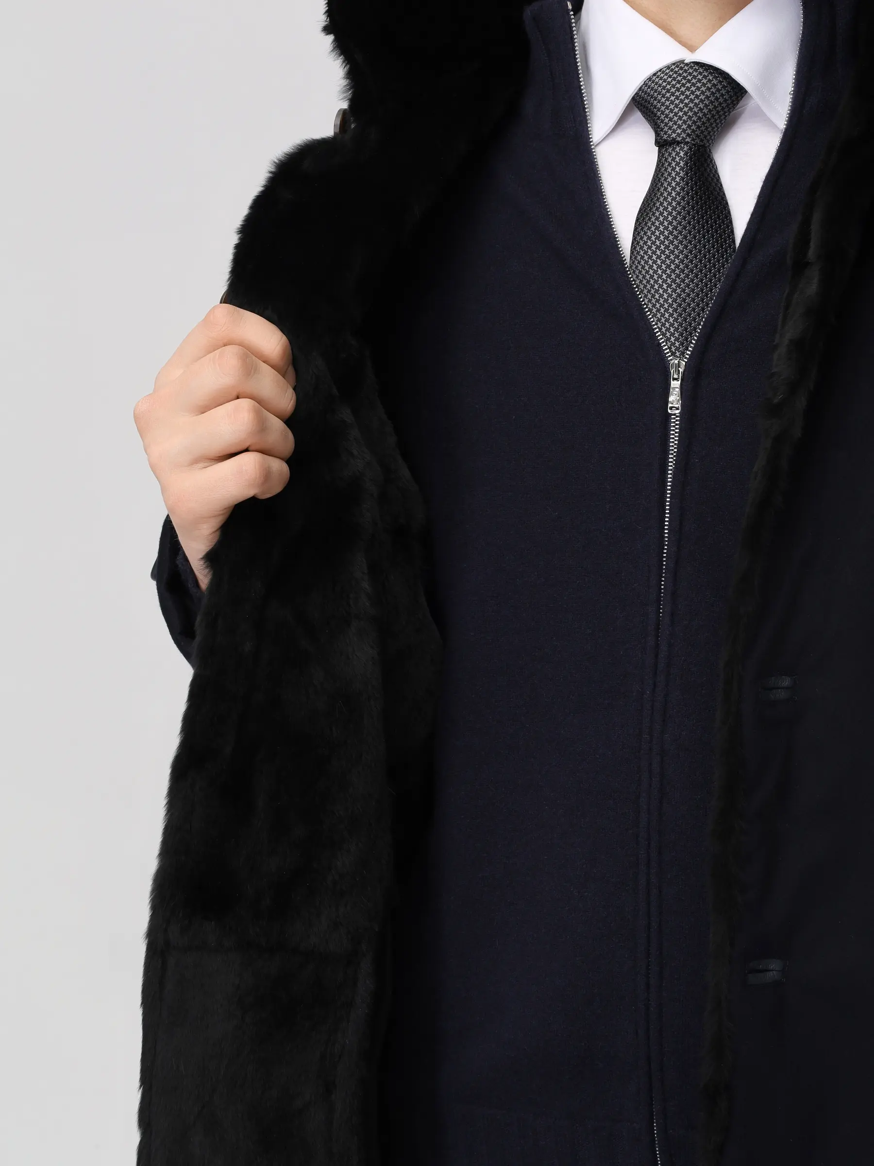 Пальто кашемировое на меху ласки