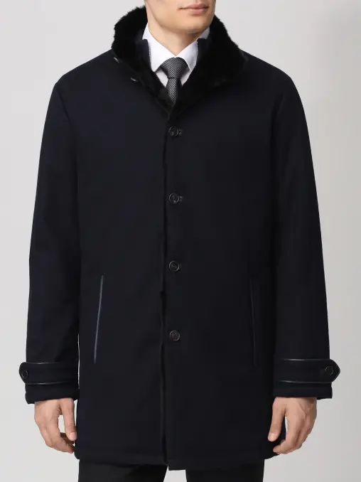 Пальто кашемировое на меху ласки SUIT FACTORY