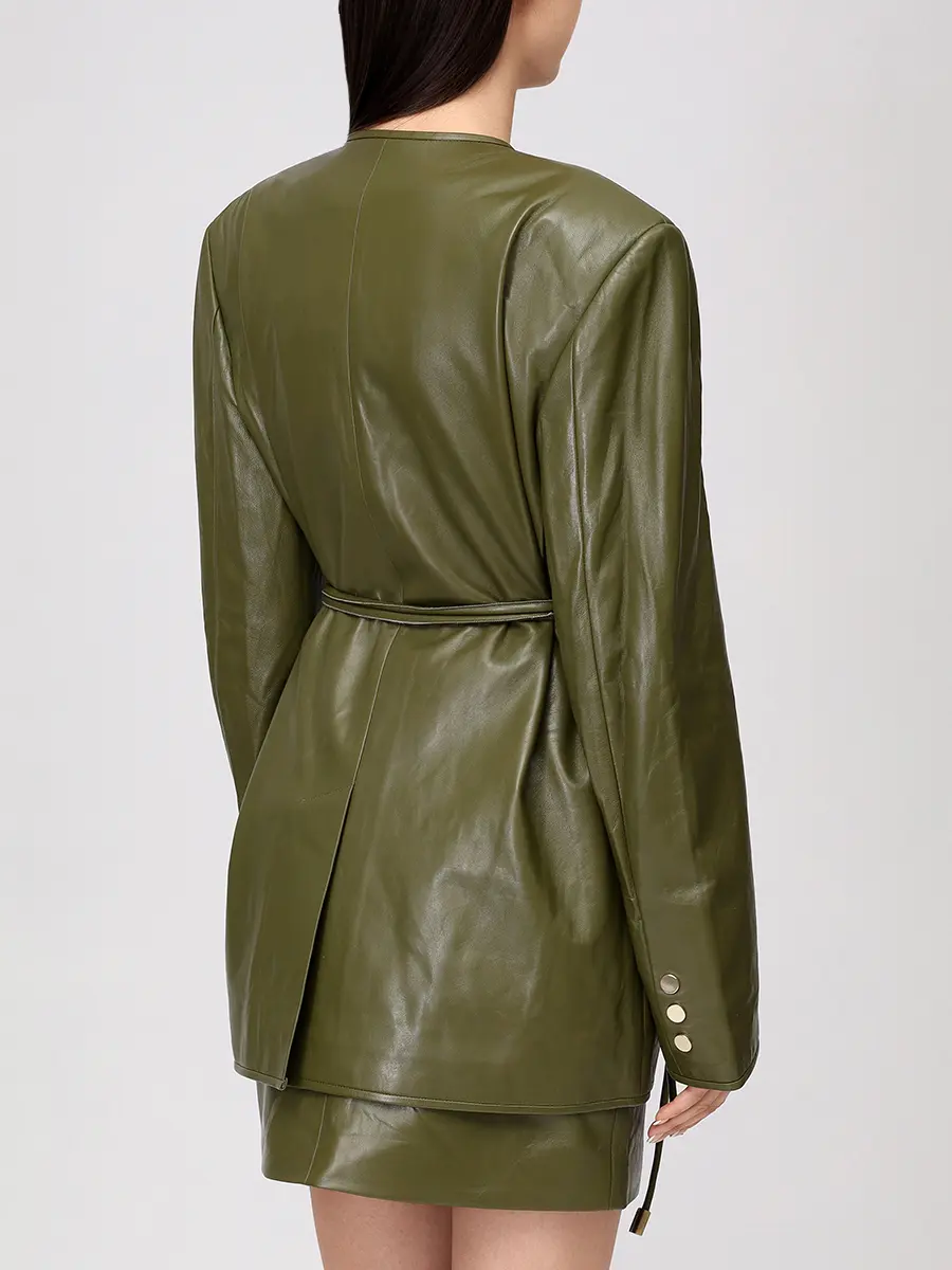 Жакет кожаный