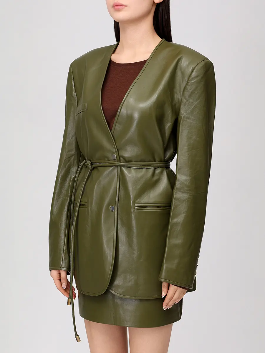 Жакет кожаный