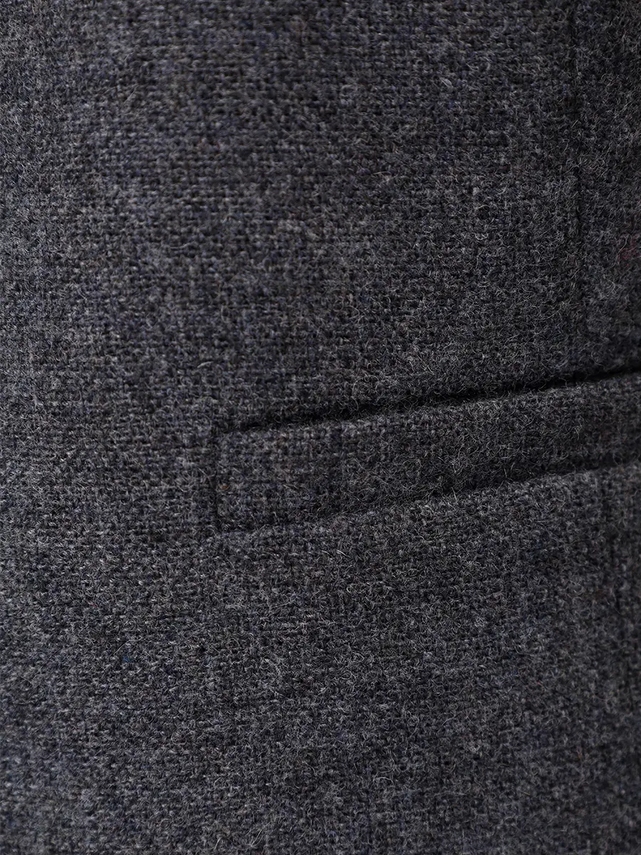 Жилет однотонный