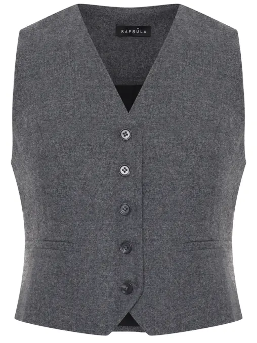Жилет однотонный KAPSULA