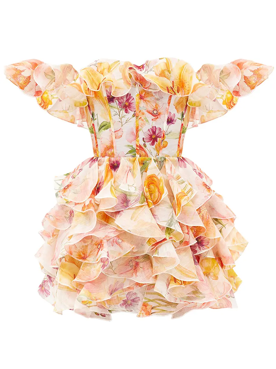 Платье VIOLA с принтом