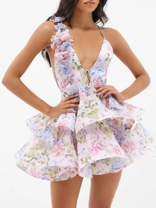 Платье ANEMONE DU JAPON с принтом YVON