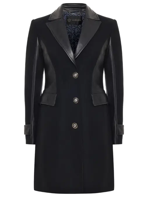 Пальто комбинированное VERSACE