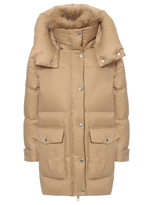 Пуховик однотонный YVES SALOMON