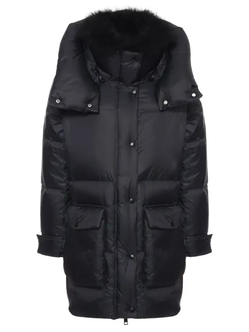 Пуховик однотонный YVES SALOMON