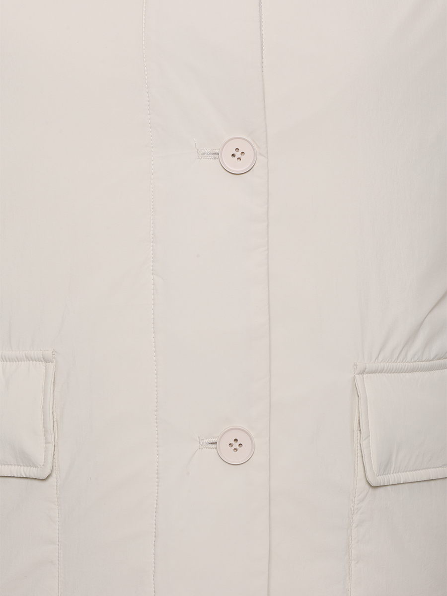 Пуховик однотонный