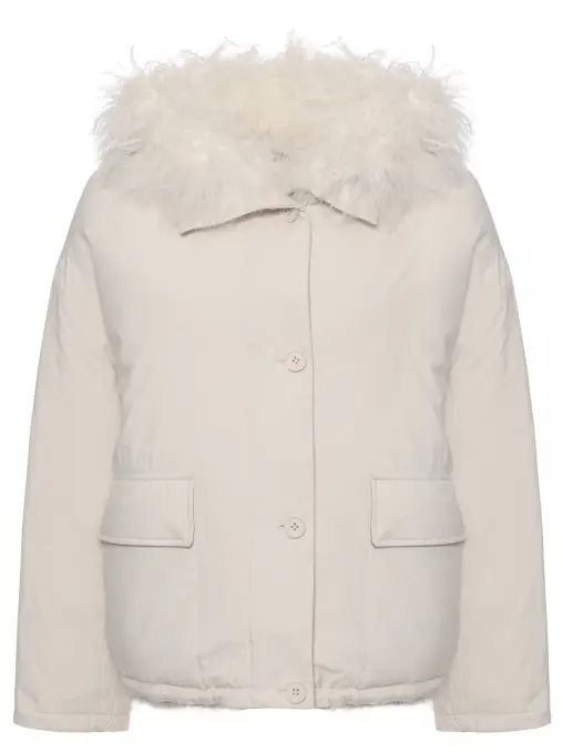 Пуховик однотонный YVES SALOMON