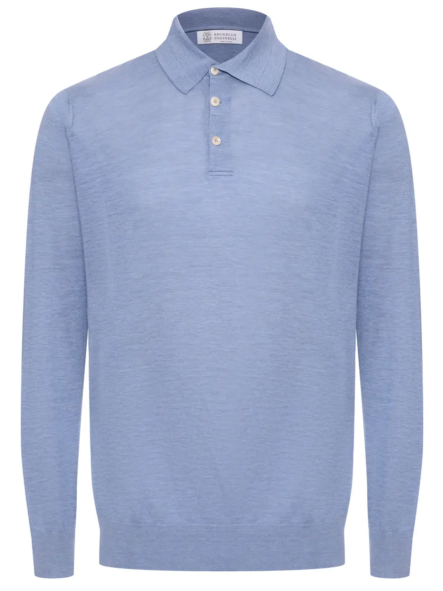 Поло из шелка и хлопка